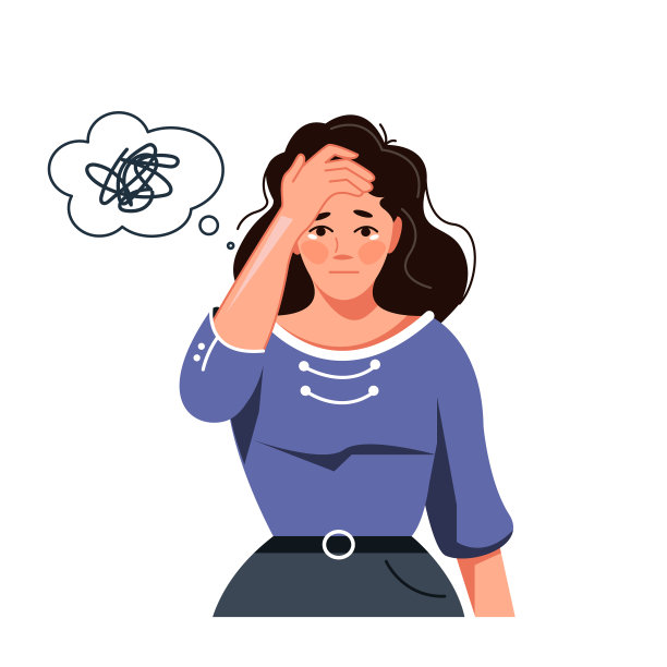 一个悲伤疲惫的女人脑子里一片混乱图片下载