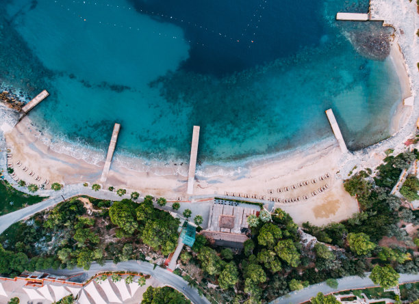 无人机视图码头图片下载