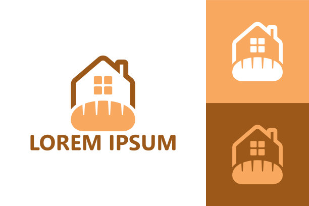 面包屋标志模板设计矢量图片下载