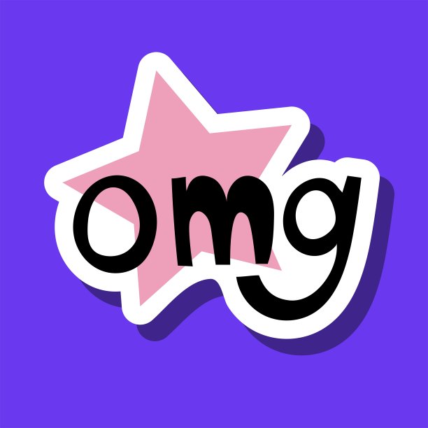 OMG报价。用于纸质邮件、日记或笔记本装饰的短语。对话框。手绘草图涂鸦风格。聊天、邮件、社交媒体和信息元素。矢量插图。图片下载