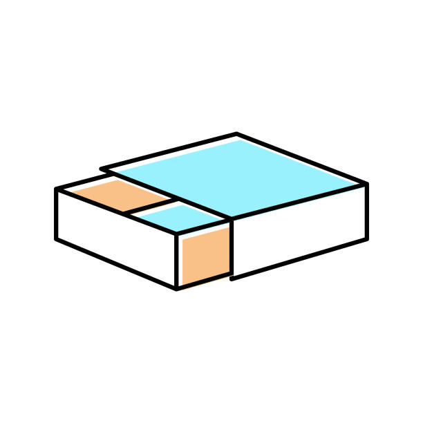 匹配框颜色图标矢量插图图片下载