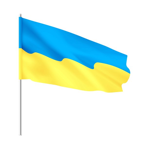 乌克兰国旗。乌克兰国旗黄蓝。图片下载