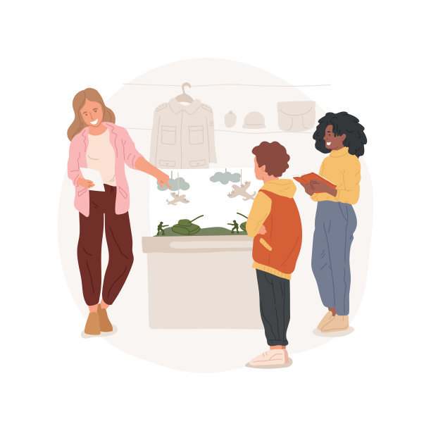 世界大战孤立的卡通矢量插图图片下载