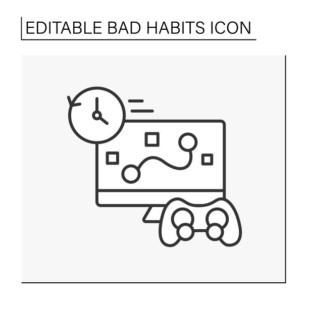 成瘾行图标图片下载