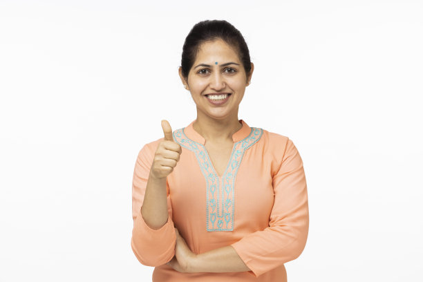 印度女人的肖像，库存照片图片下载