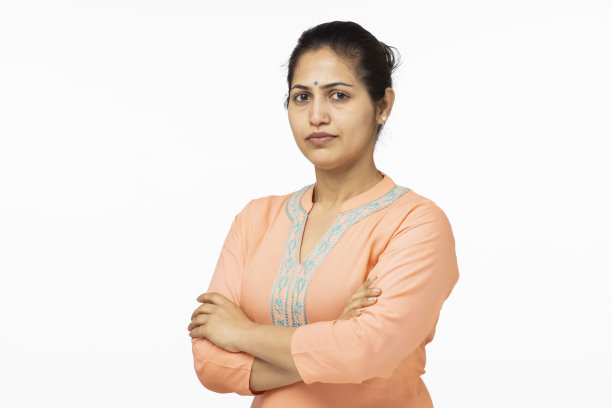 印度女人的肖像，库存照片图片下载