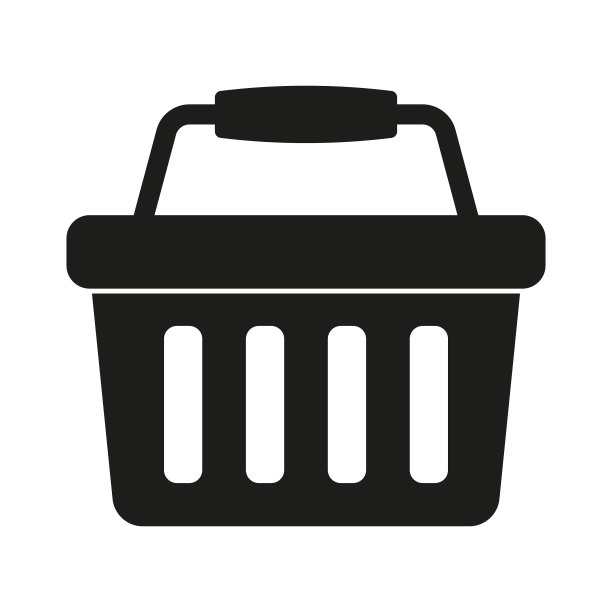 购物篮图标-矢量插图图片下载