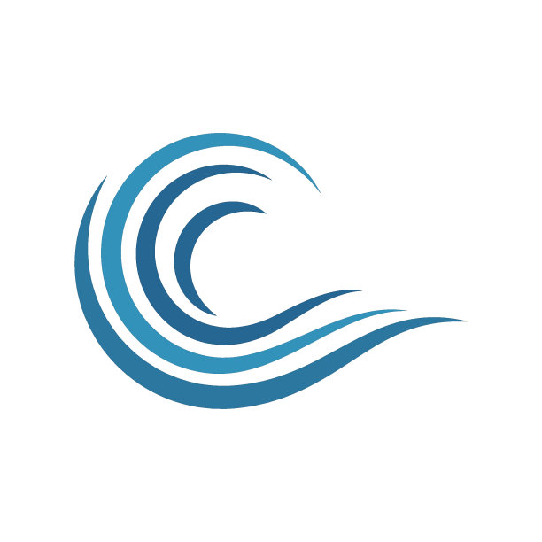 水波插图图片下载