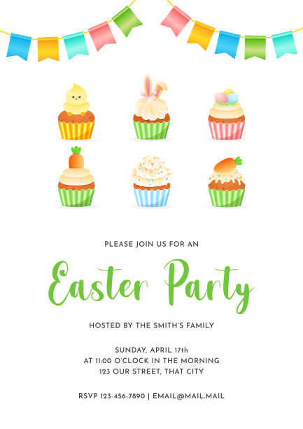 复活节派对和找蛋邀请图片下载
