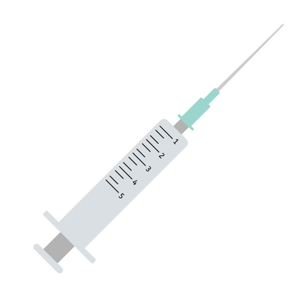 矢量平面注射器图片下载