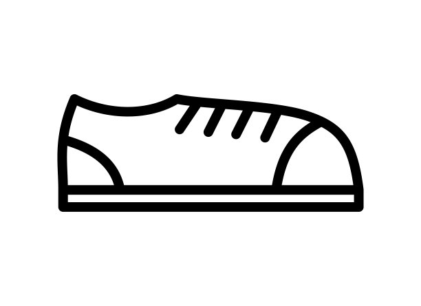 鞋平线图标。用于移动概念和网页设计、商店的大纲标识图片下载