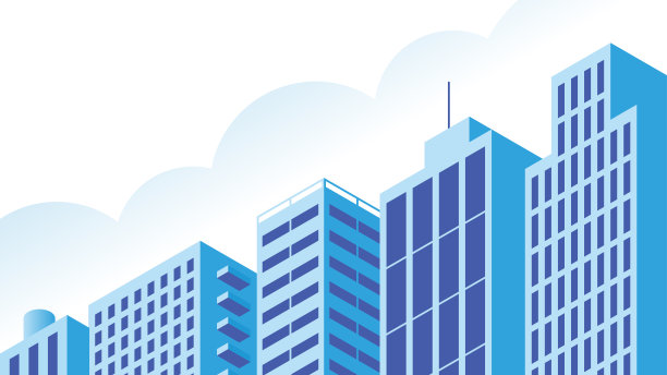 城市建筑立面插图图片下载