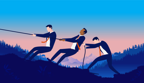 业务团队合作的力量图片下载