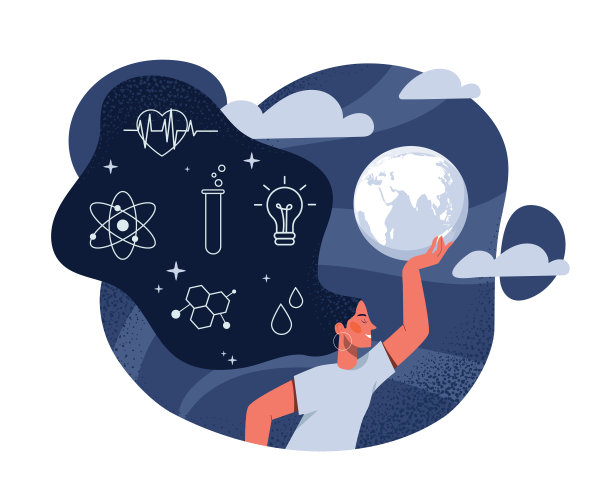 与月亮同框的女科学家图片下载