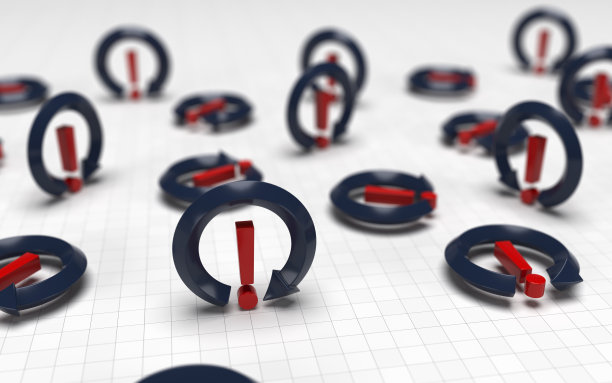 感叹号和问号用圆形箭头括起来图片下载