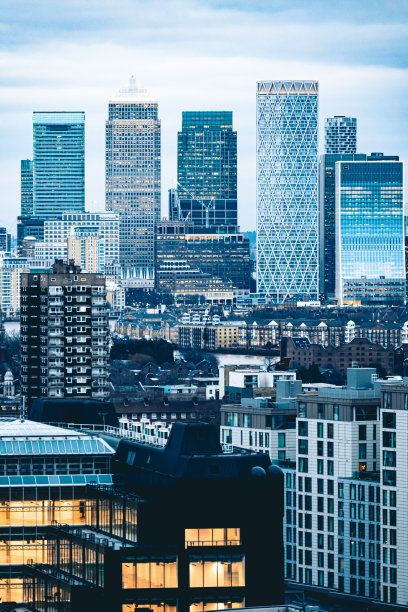 金丝雀码头天际线-伦敦金融中心图片下载