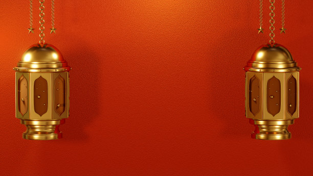 3D渲染斋月卡里姆灯笼145图片下载