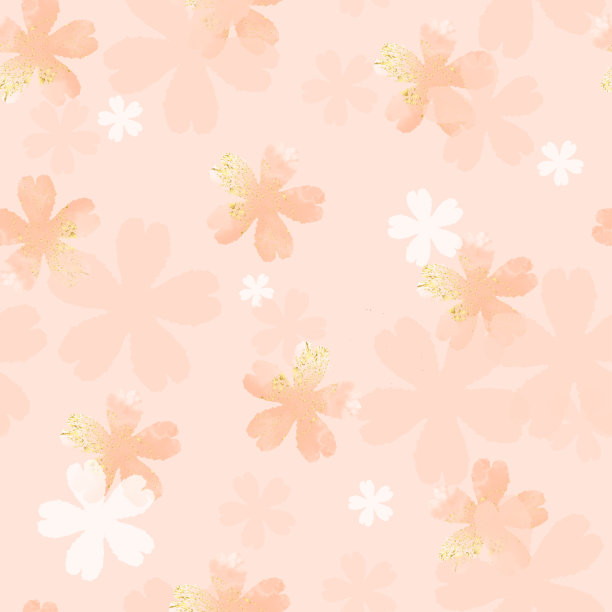 无缝闪亮的花朵图案背景图片下载