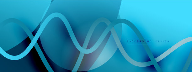 摘要梯度背景与波浪线同用图片下载