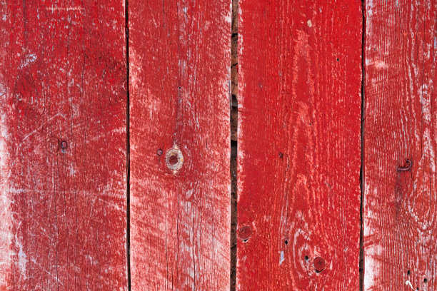 红色的木头纹理。旧风化的木板油漆，高详细的背景。复古和复古篱笆概念照片图片下载