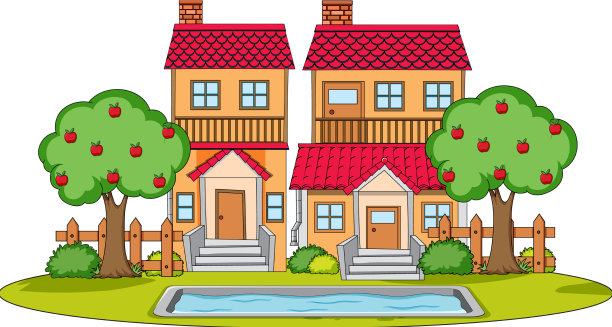 Doodle house卡通设计图片下载