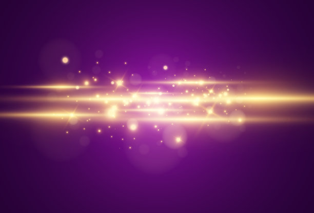 浅蓝色矢量特效。在黑暗的背景上闪耀着美丽明亮的线条。图片下载