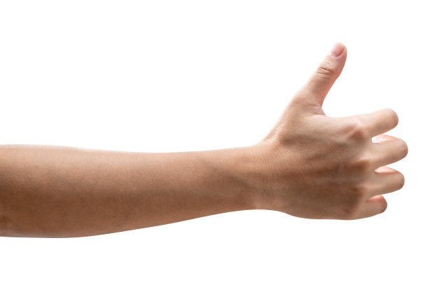 孤立的女人手拿着瓶子或罐子之类的东西。图片下载