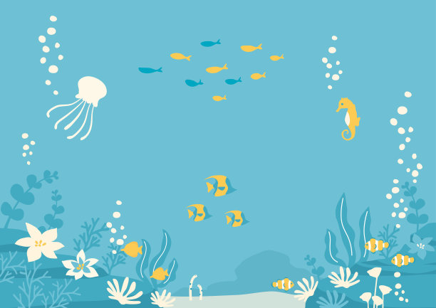 水下背景，说明海洋生物图片下载