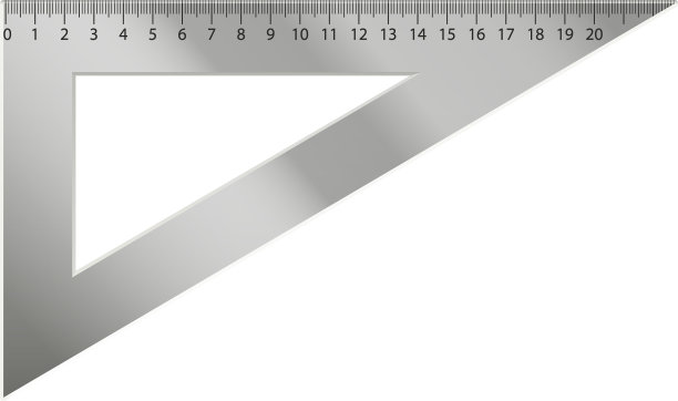 三角比例尺工具学校金属量尺图片下载