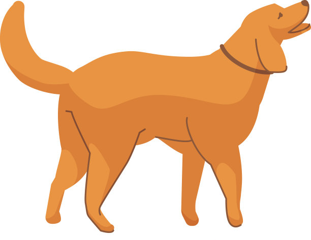 狗图标站立动物吠叫友好的宠物图片下载