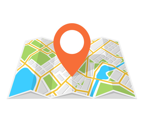 带有导航的城市地图。寻找方法概念。矢量插图。图片下载