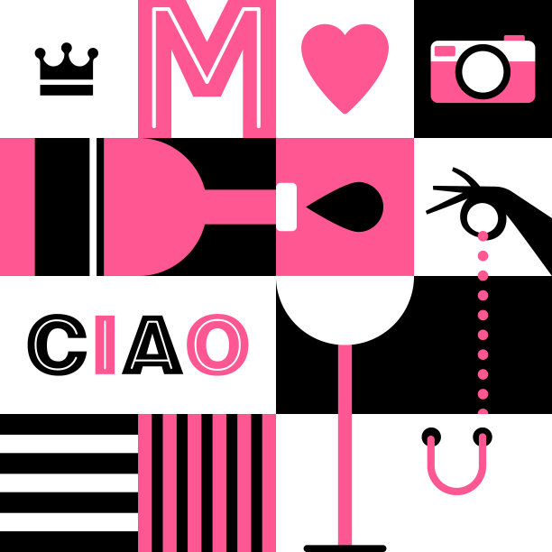 女性矢量插图与配件购物图片下载