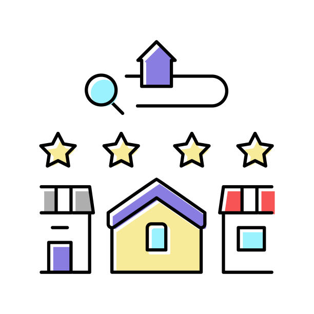 方便安排颜色图标矢量插图图片下载