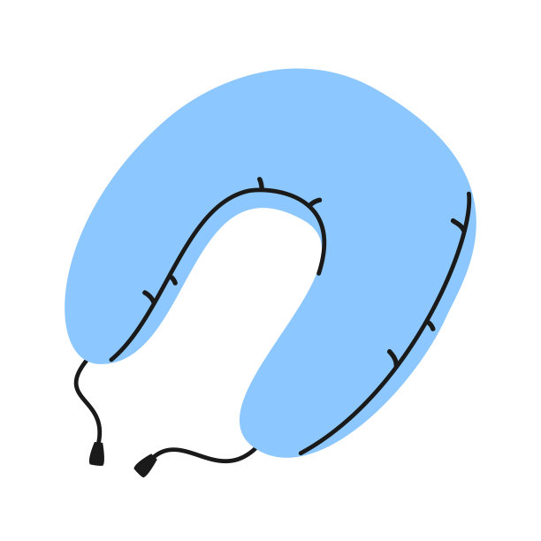 旅行枕头插图图片下载