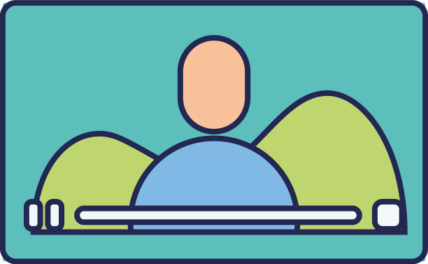 孤立的平板设备播放视频图标图片下载