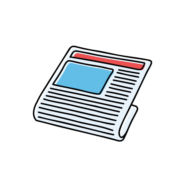 手绘时尚的新闻图标图片下载