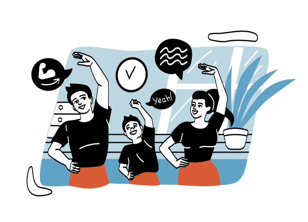 家庭家居活动抽象概念图片下载