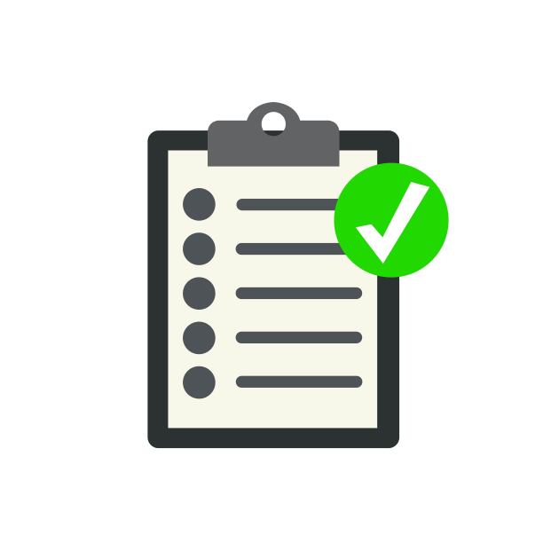 检查表在笔记本上用白色隔开。矢量图图片下载