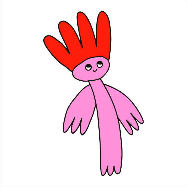 矢量字符-带有脸的复古花朵。嬉皮的花。迷幻儿童核心70和80年代。标志为有机公司，花店，花园，农场。纹身模板。古怪的孤立的花卉标志贴纸。幼稚的家伙图片下载