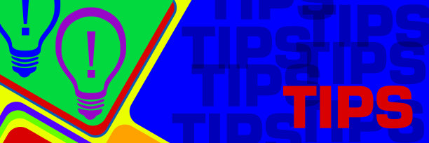 充满活力的彩色圆角方块水平图片下载