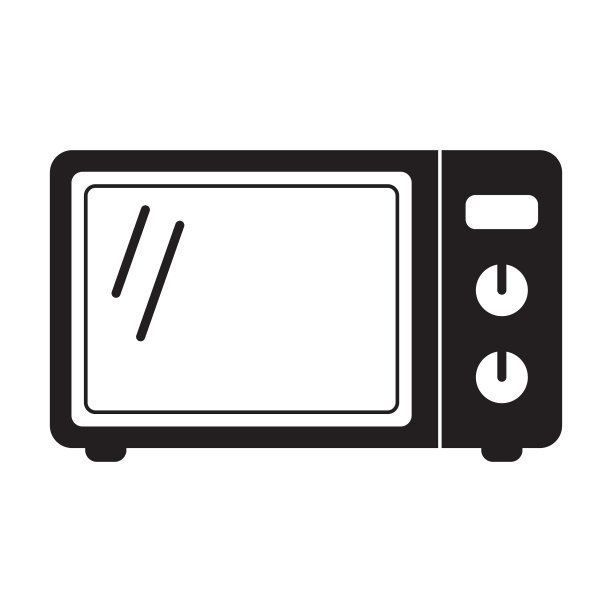 微波炉图标。简单的微波炉图标的模板，网页设计和信息图形。图片下载