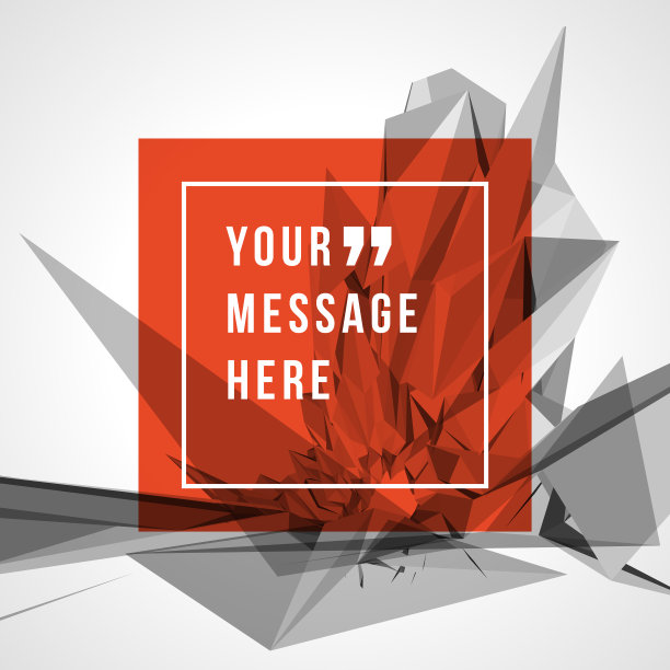 矢量抽象几何背景和引用的地方图片下载