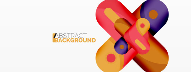 创意几何壁纸圆形箭头形状图片下载