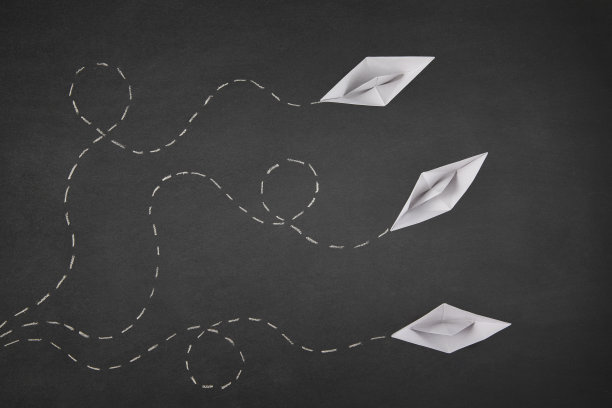 领导理念与纸船图片下载