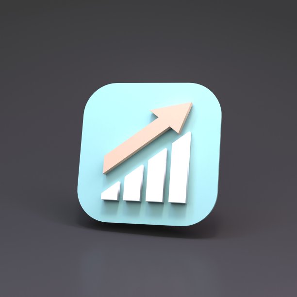 黑色背景的直方图。经营理念。3 d渲染器图片下载