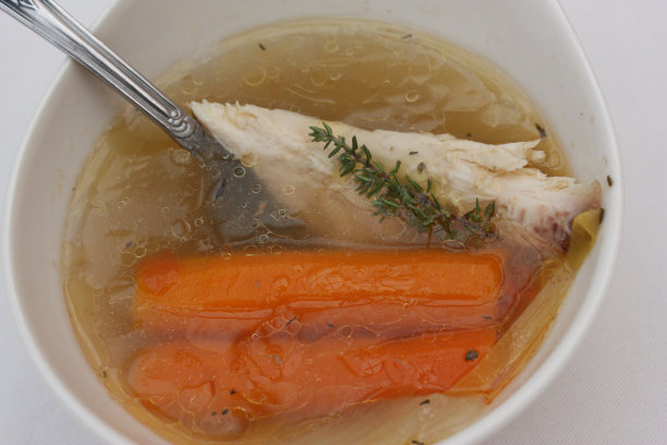 家禽肉汤白肉鸡肉餐图片下载