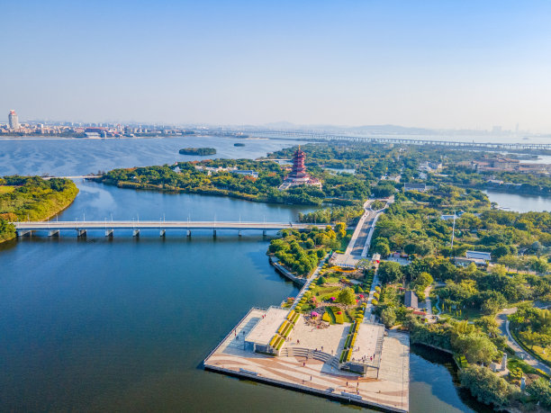 航拍福建省厦门集美区园博苑图片下载