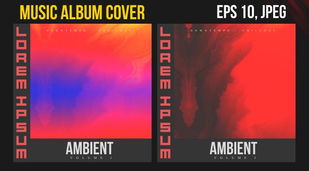 音乐专辑封面的网页展示。CD封面与黑胶唱片矢量设计。适合用作海报，传单，横幅，传单，书封面，小册子，介绍，恍惚，最小，电子，电子，冷却，环境图片下载