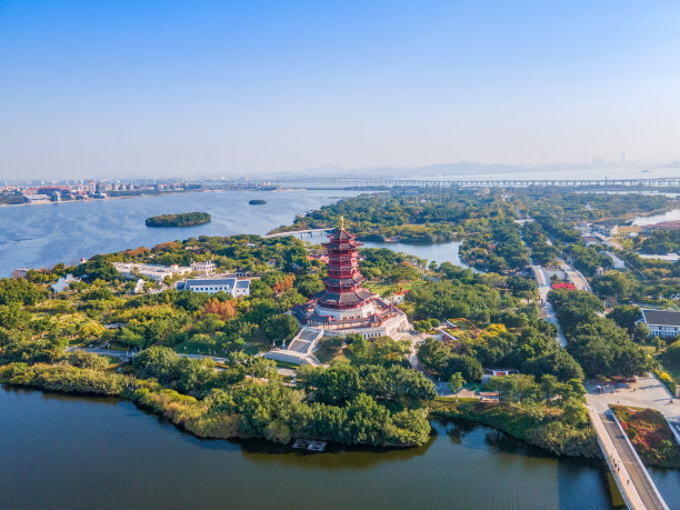 航拍福建省厦门集美区园博苑图片下载