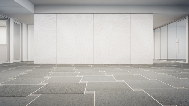 室内设计三维渲染现代办公室或公寓。图片下载